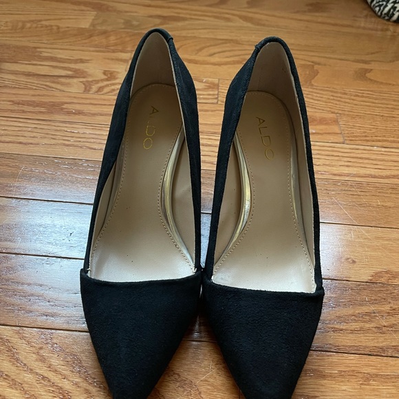 Also Suede low heeled pumps - Picture 3 of 5